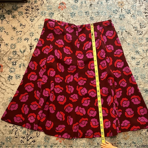 DVF Rosalita Ballet Rose Floral Silk Skirt - Picture 10 of 15